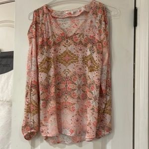 Violet Claire size small silky blouse with split sleeves